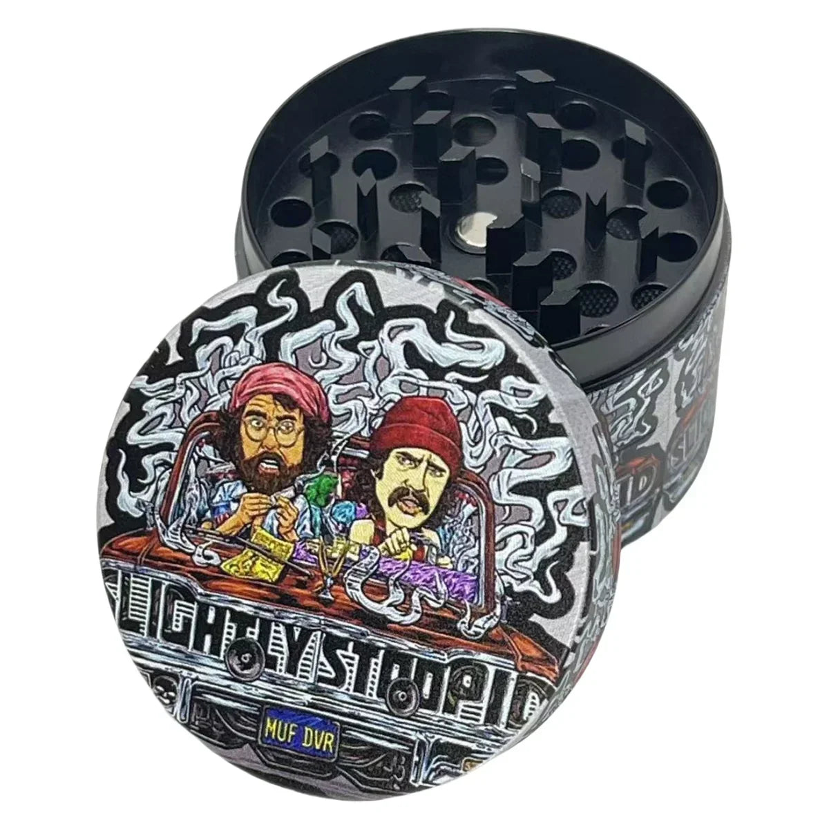2/2.5inch Cartoon Herb Grinder Metal 4-Layer Manual Spice Mortar Mill Salt Pestle Raw Grass Tobacco Grinder Smoking Kitchen Tool