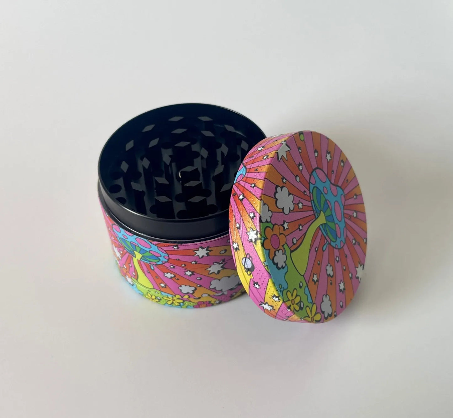 Mushroom Collection Metal Herb Grinder 2inch/50mm