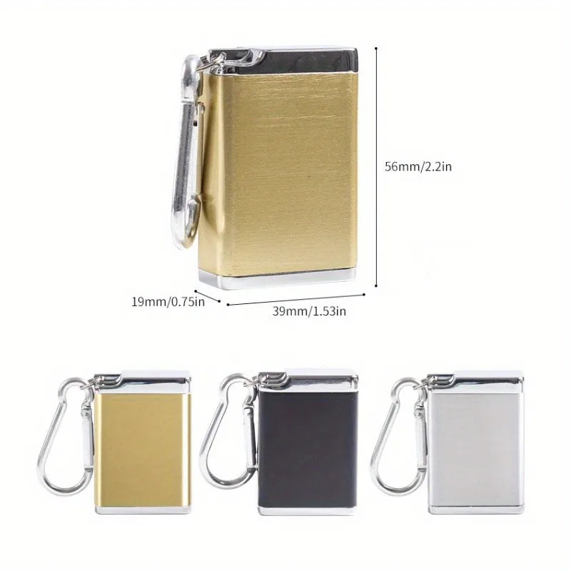 1pc metal ashtray is portable, small ashtray, key chain portable pocket ashtray, ideal gift.