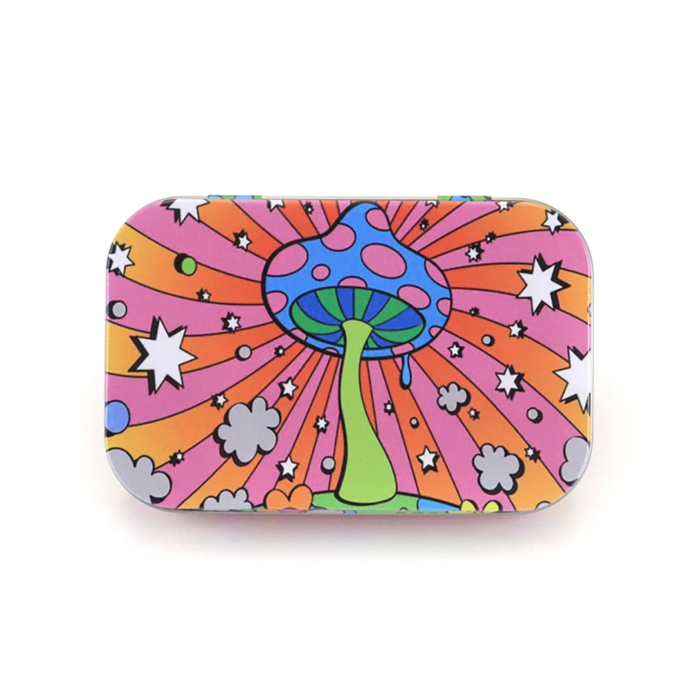 1 Pc Jewelry Candy Coin Key Organizer Cigarette Case Rectangle Container Tinplate Box Tobacco Storage Smoking Accessories