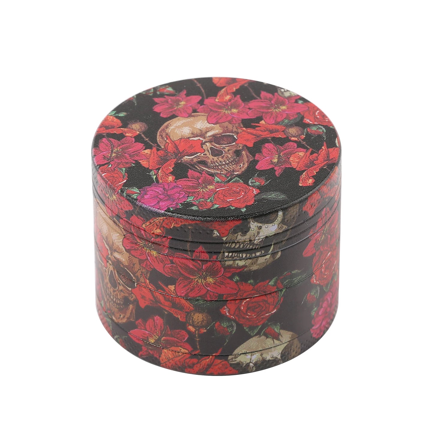 2inch/50mm Skeleton in The Flower Bed Metal Herb Grinder