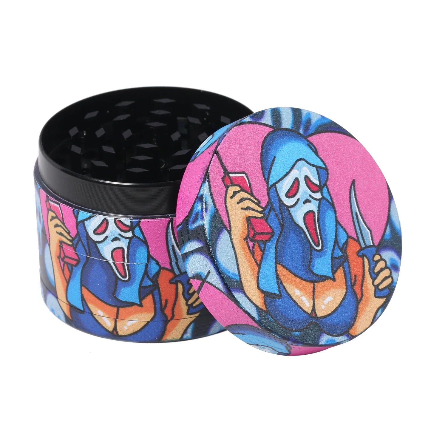 Spooky Skull Metal Herb Grinder 2inch/50mm