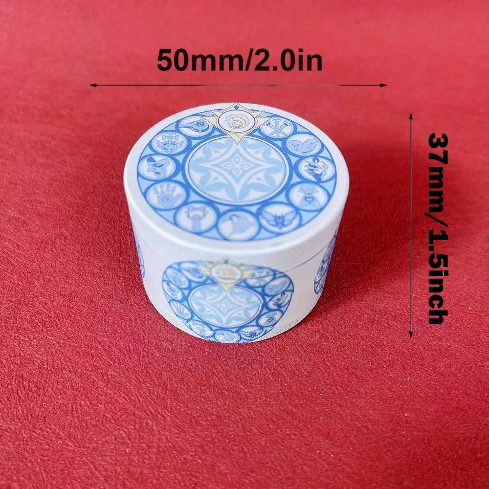 2inch Cartoon Herb Grinder Tobacco Raw Grass Pepper Crusher Grain Catcher Psychedelic Mill Cigarette Accessories Kitchen Gadget