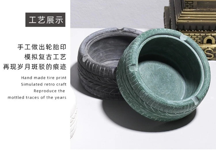 Retro, Personalized, Trendy, Tire, Ashtray, Creative Home Bar, Nordic Ins Decorations, Display, ashtray