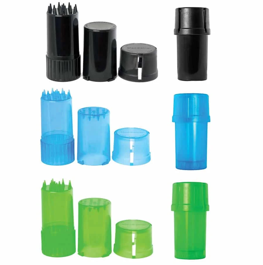 Stash Jar Storage Container with a Built-In Grinder Air Tight Water and Smell Proof Container