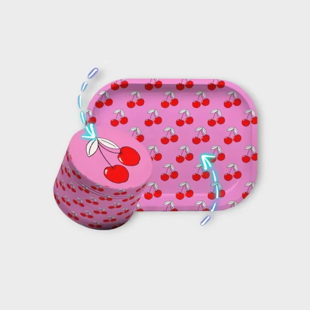 Two Pieces in One Rolling Tray and Grinder Kit Tobacco Accessories