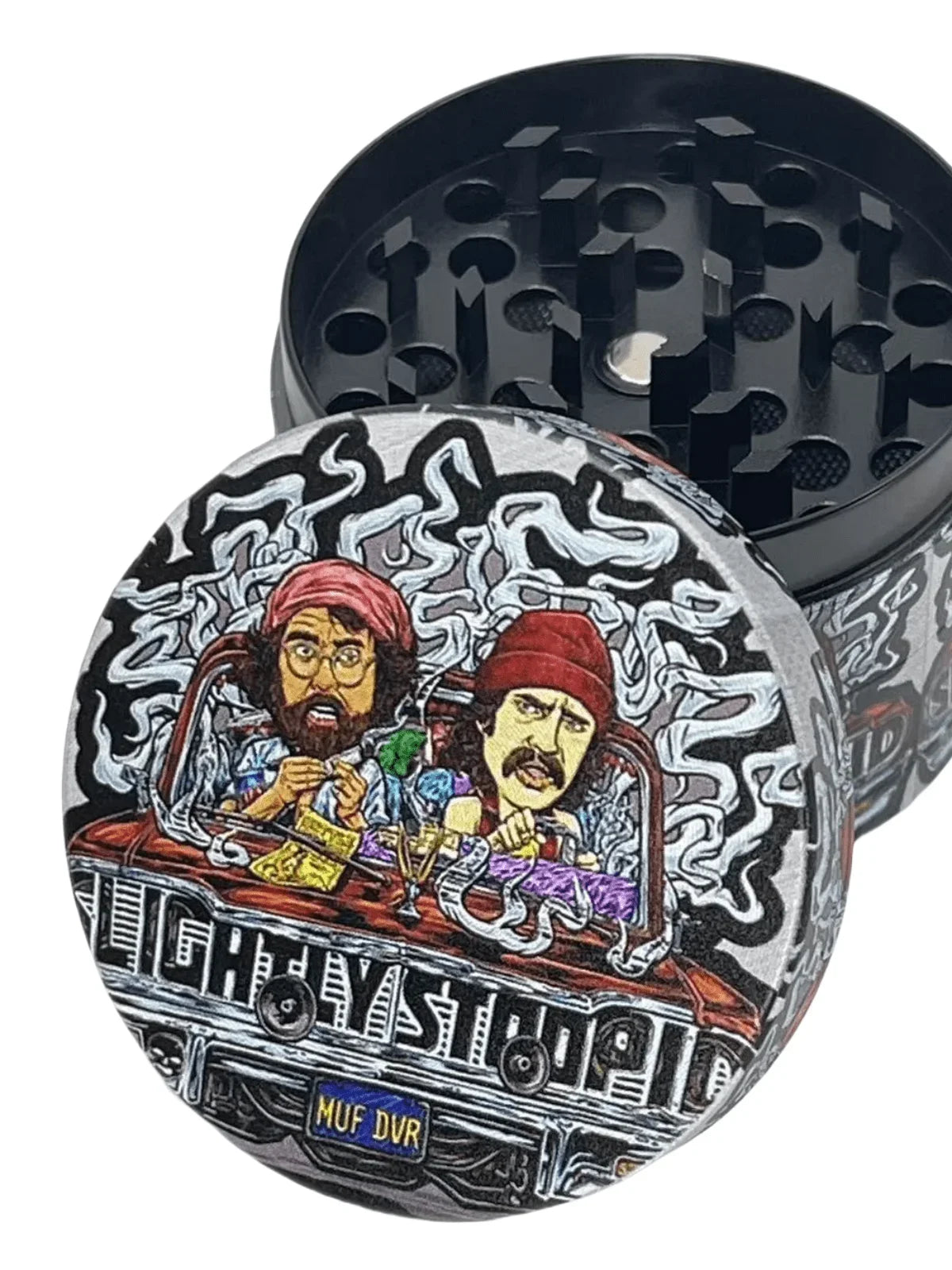 2/2.5inch Cartoon Herb Grinder Metal 4-Layer Manual Spice Mortar Mill Salt Pestle Raw Grass Tobacco Grinder Smoking Kitchen Tool