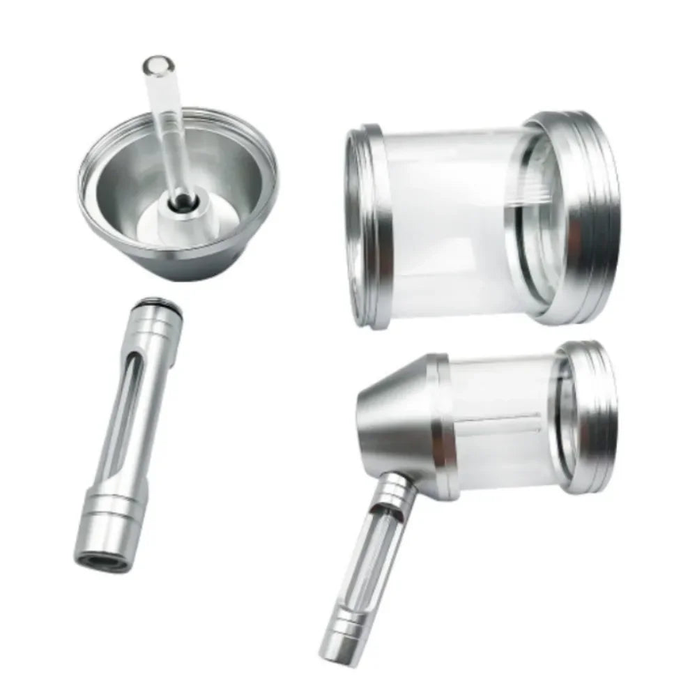 WE PUFF Hookah Pipes Smoking Grass Shisha Set with Glass Tobacco Bowl Portable Aluminum Alloy Кальян Water Pipa Smoke Accessory