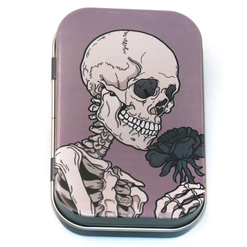 Cigarette Case Box Flip Cap Tobacco Storage Smoke Humidor Rolling Paper Jewelry Candy Coin Key Organizer Tin Flip Gifts Sealed
