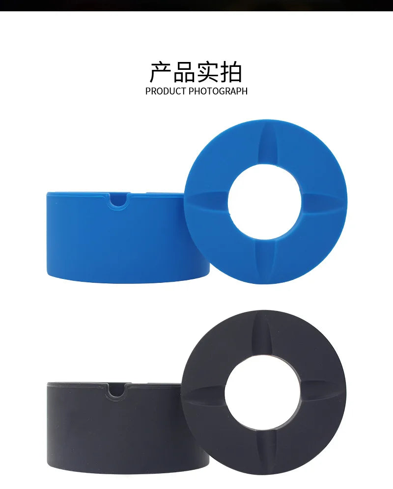 circle silicone Ashtray with cap plastic Multifunctional portable durable fashionable office home meeting room Cigarette Smoke