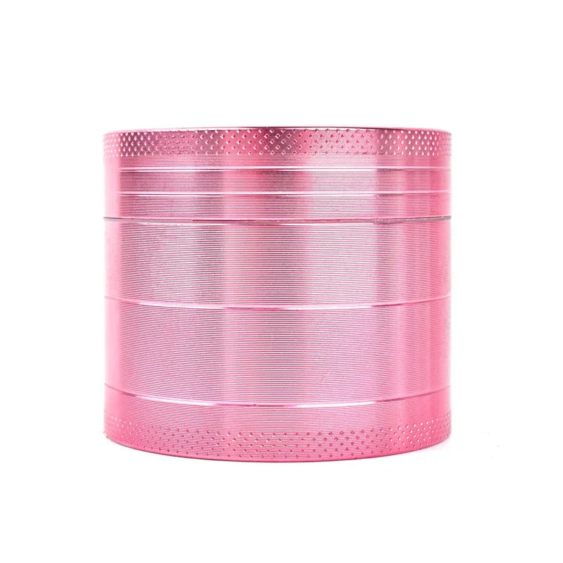 40mm 4 Layers Tobacco Herbal Grinder 5 Colors Crusher Metal Zinc Aluminum Alloy Cutter Mill Lighting for Spice Smoking