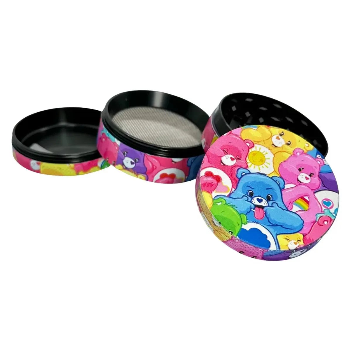 2" Cute Bear Herb Grinder Cute Kawaii Design Girly Gift 4-Piece Design with Pollen Catcher