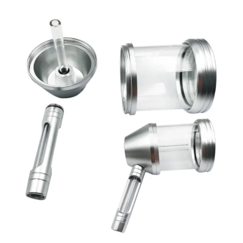 WE PUFF Hookah Pipes Smoking Grass Shisha Set with Glass Tobacco Bowl Portable Aluminum Alloy Кальян Water Pipa Smoke Accessory