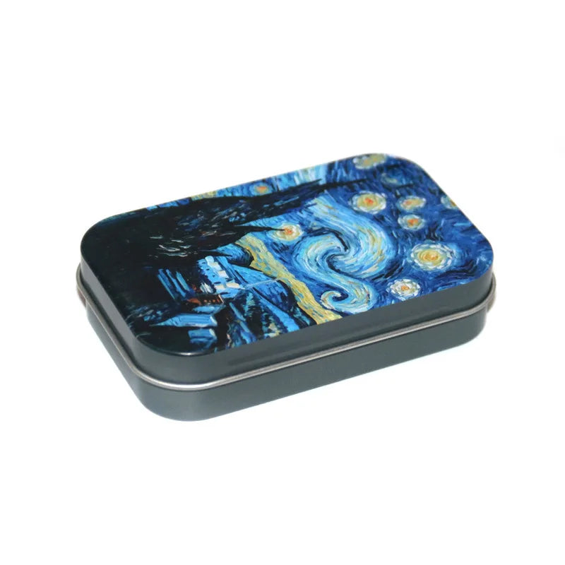 1 Pc Tinplate Jewelry Candy Coin Key Organizer Cigarette Case - Rectangle Container Tobacco Storage Smoking Accessories