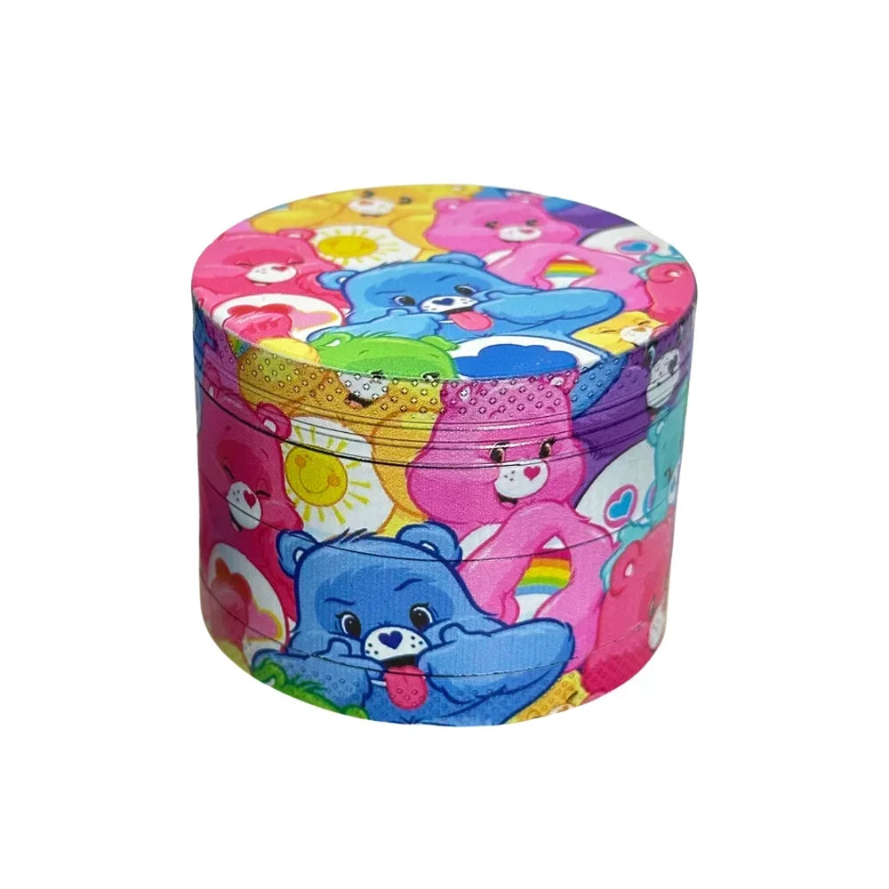 2" Cute Bear Herb Grinder Cute Kawaii Design Girly Gift 4-Piece Design with Pollen Catcher