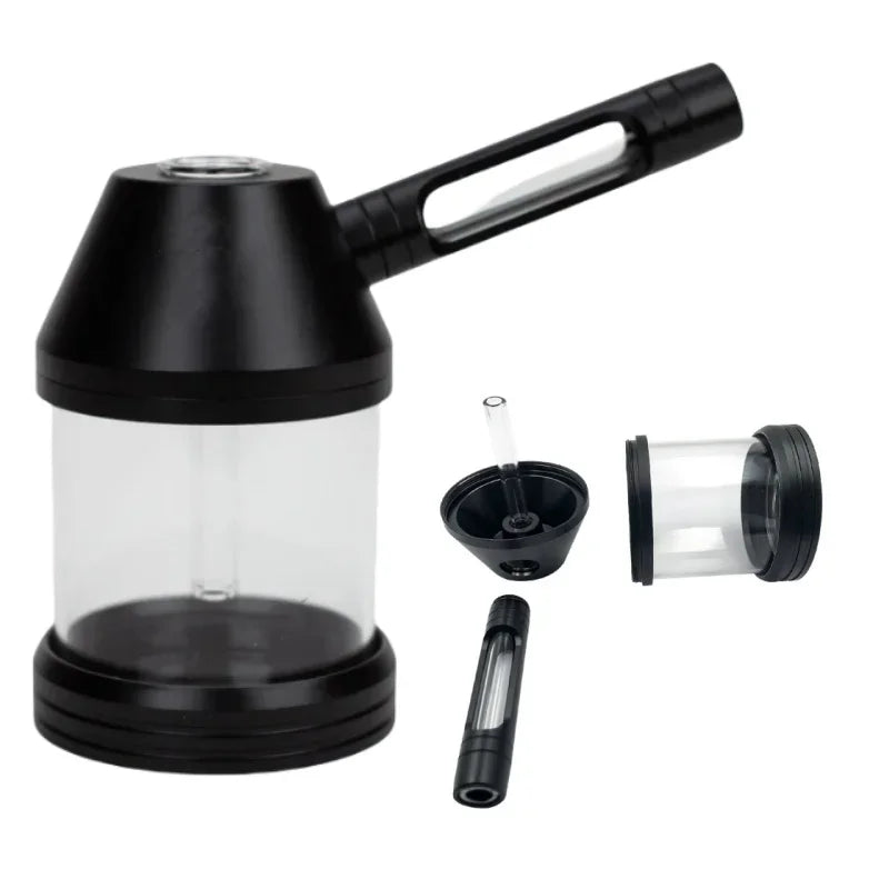 WE PUFF Hookah Pipes Smoking Grass Shisha Set with Glass Tobacco Bowl Portable Aluminum Alloy Кальян Water Pipa Smoke Accessory