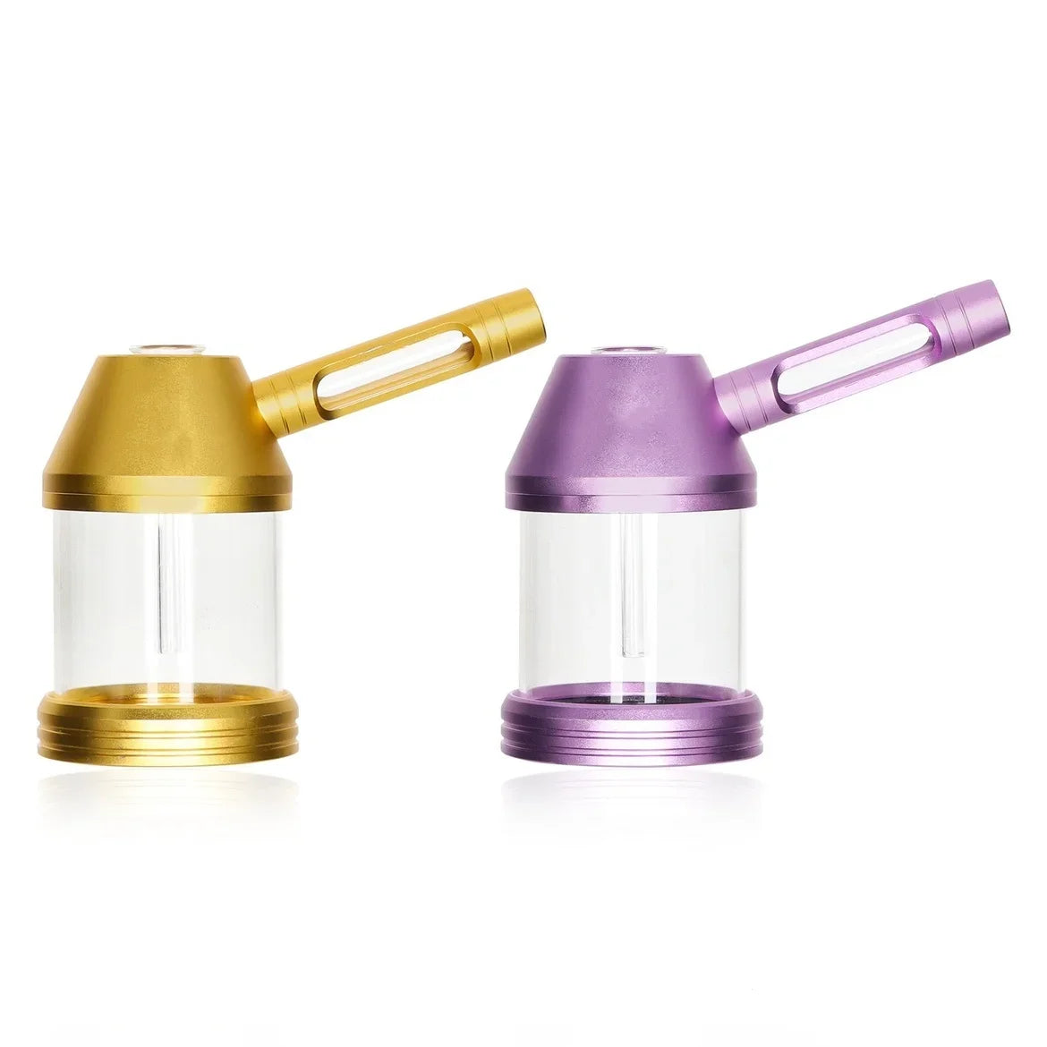 WE PUFF Hookah Pipes Smoking Grass Shisha Set with Glass Tobacco Bowl Portable Aluminum Alloy Кальян Water Pipa Smoke Accessory