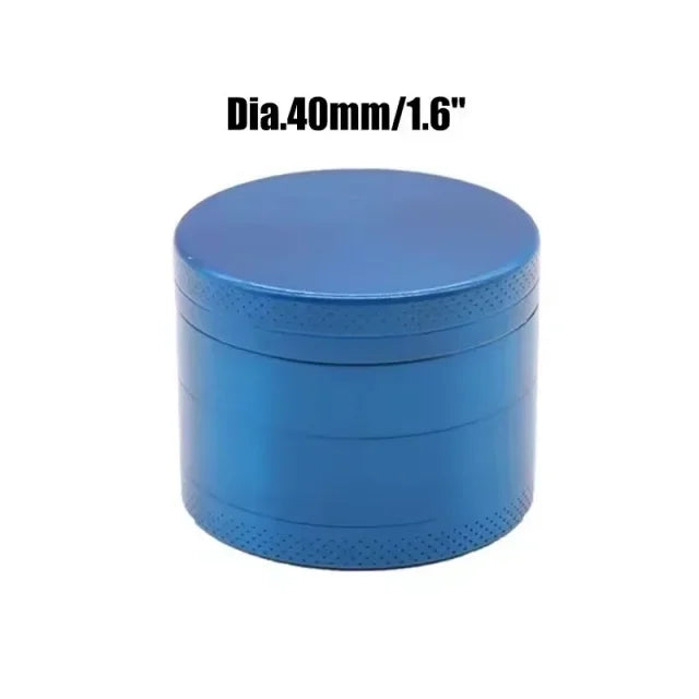 4 Layers Aluminium Herb and Spice Grinder 5 colors 40mm Grinder Metal with Scraper Portable Food Mill Zinc Alloy Smooth Grinding