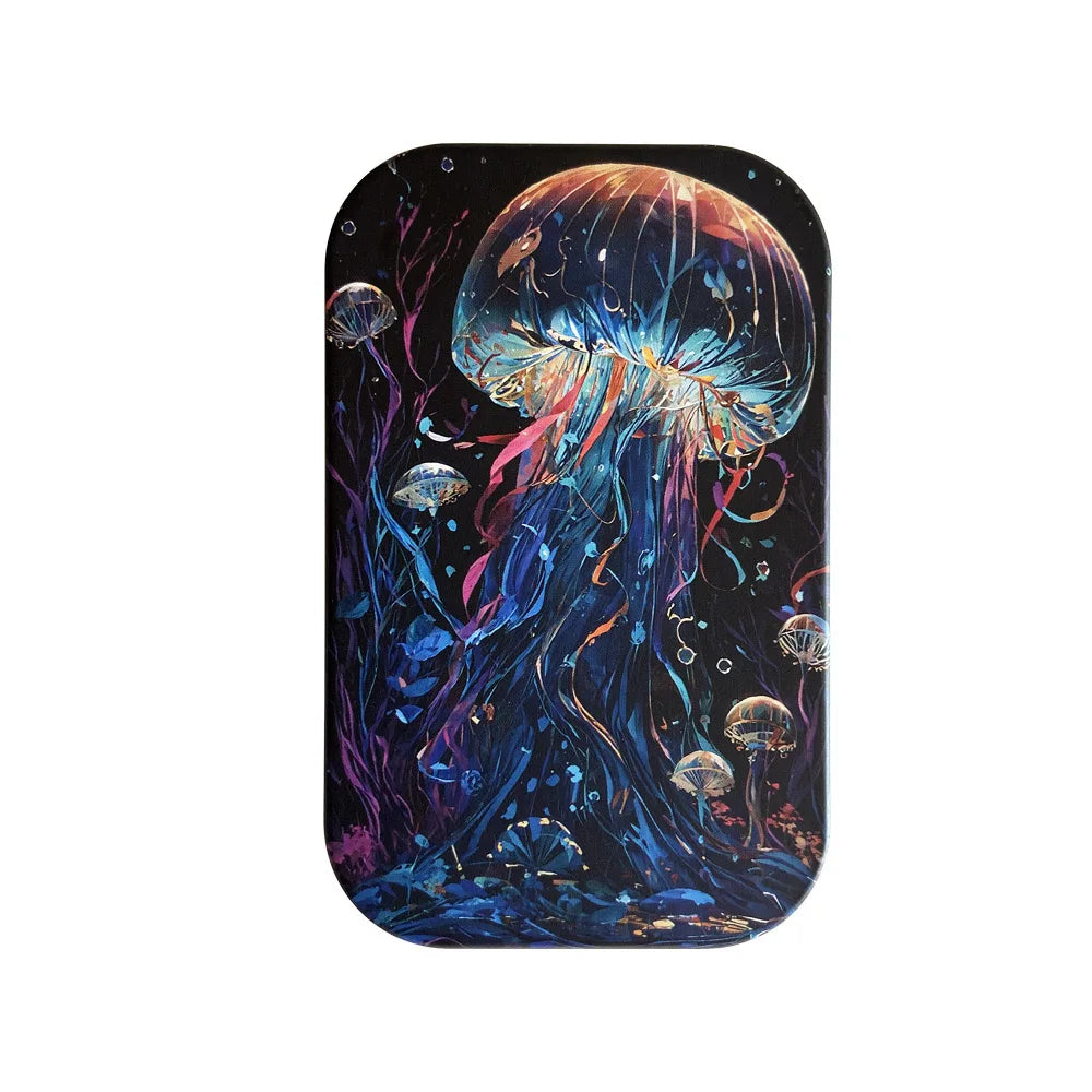 1 Pc Jewelry Candy Coin Key Organizer Cigarette Case Rectangle Container Tinplate Box Tobacco Storage Smoking Accessories