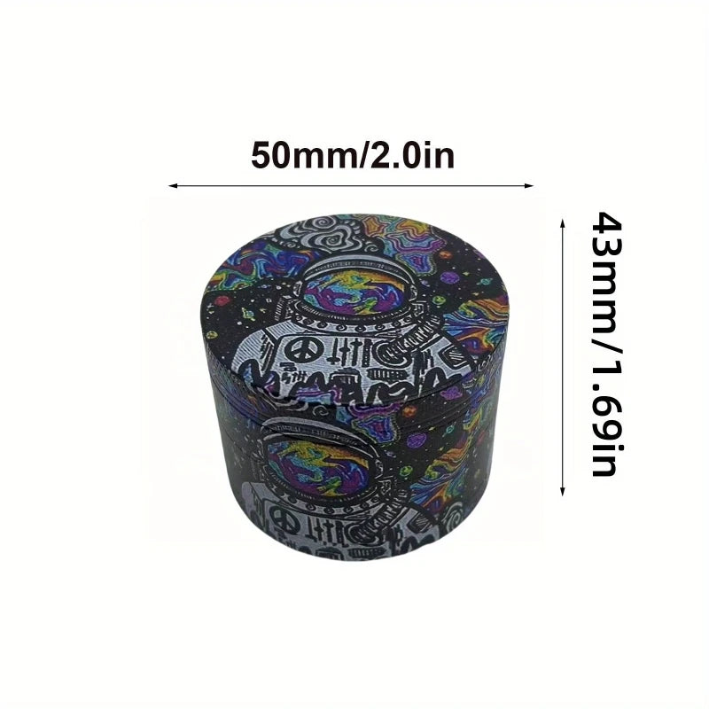 50mm Astronaut Manual Herb Hemp Grinder Spice Pepper Mill Mortar Raw Grass Tobacco Crusher Cigarette Smoking Accessories Tools