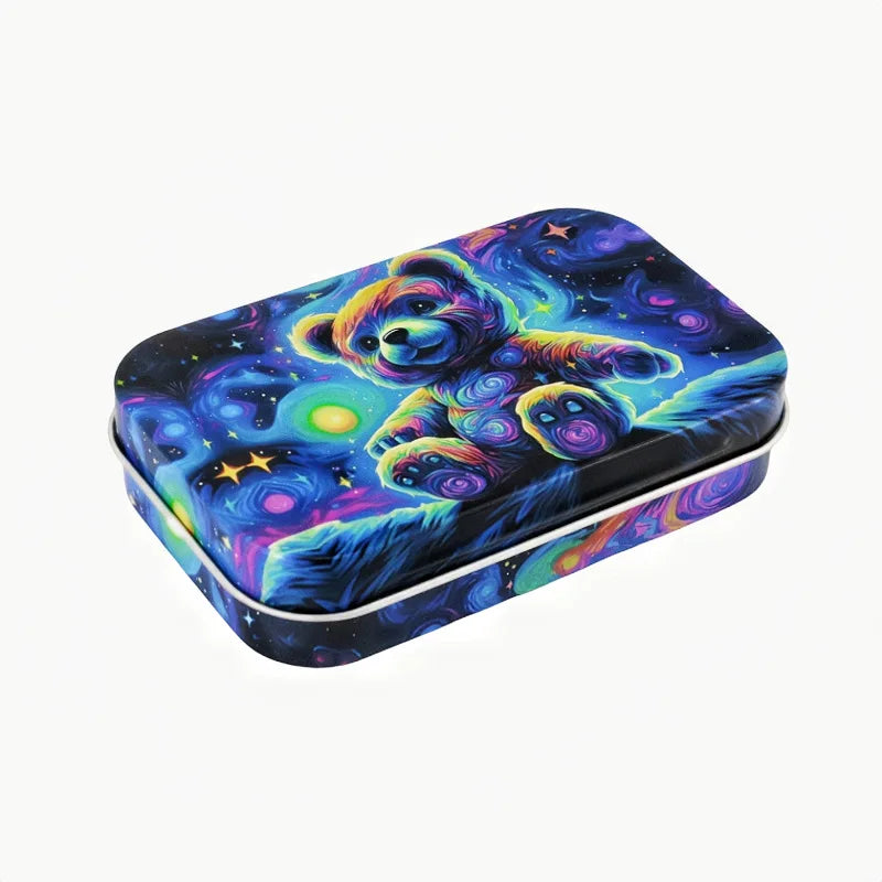 1 Pc Tinplate Jewelry Candy Coin Key Organizer Cigarette Case - Rectangle Container Tobacco Storage Smoking Accessories