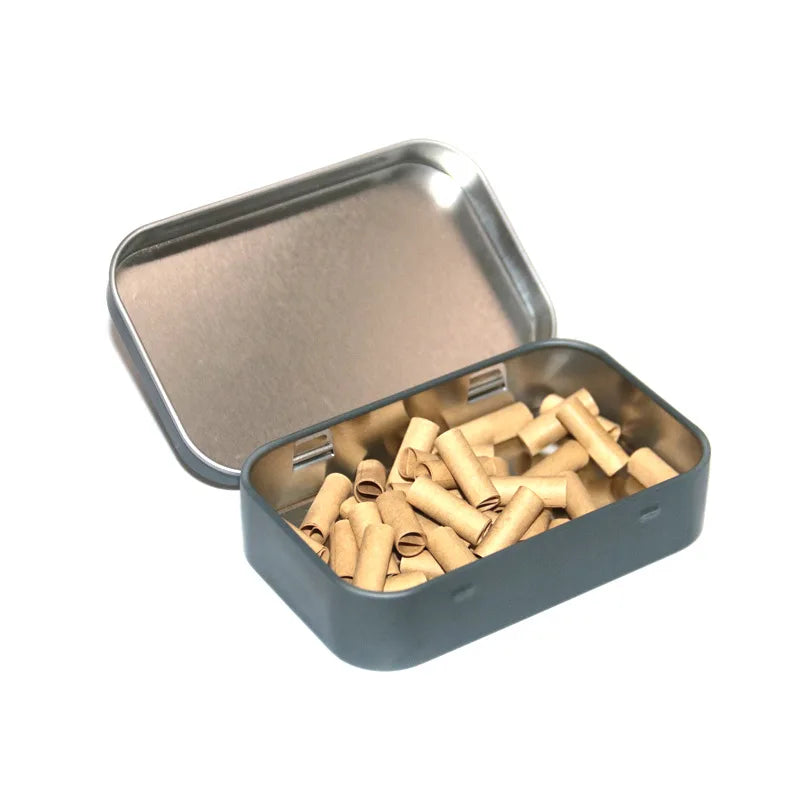 Tobacco Storage Box Humidor Rolling Paper Box Metal Cigarette Tinplate Case Jewelry Candy Coin Key Organizer Flip Gifts Sealed