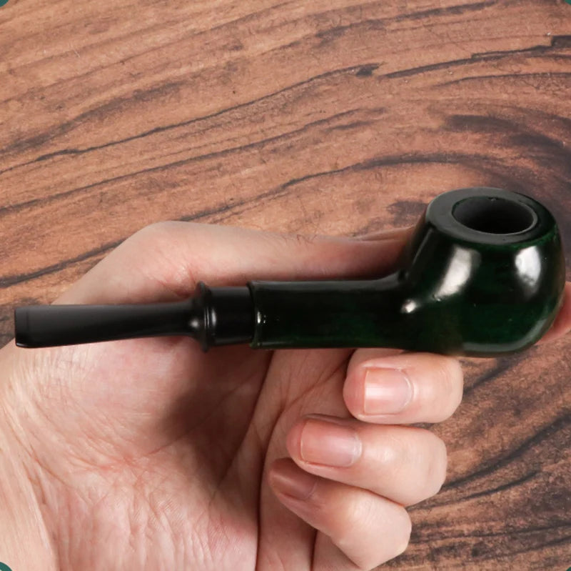 Wood Smoking Pipe 9mm Filter Portable Tobacco Pipe Smoking Tool Accessories Gift