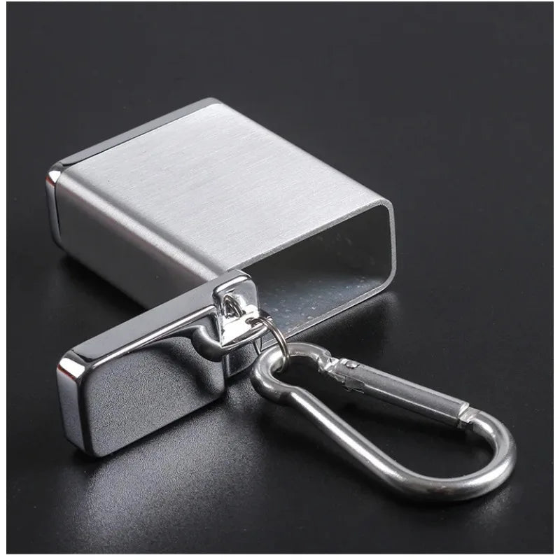 1pc metal ashtray is portable, small ashtray, key chain portable pocket ashtray, ideal gift.