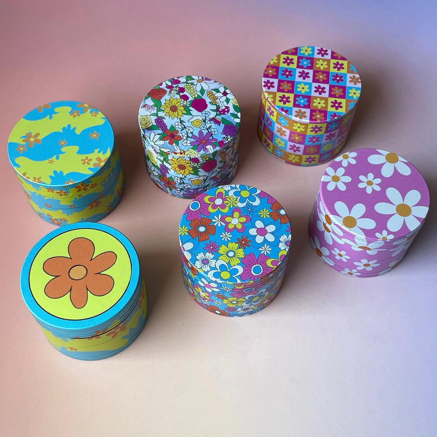Spring Flowers Metal Herb Grinder 2inch/50mm Girly Gifts
