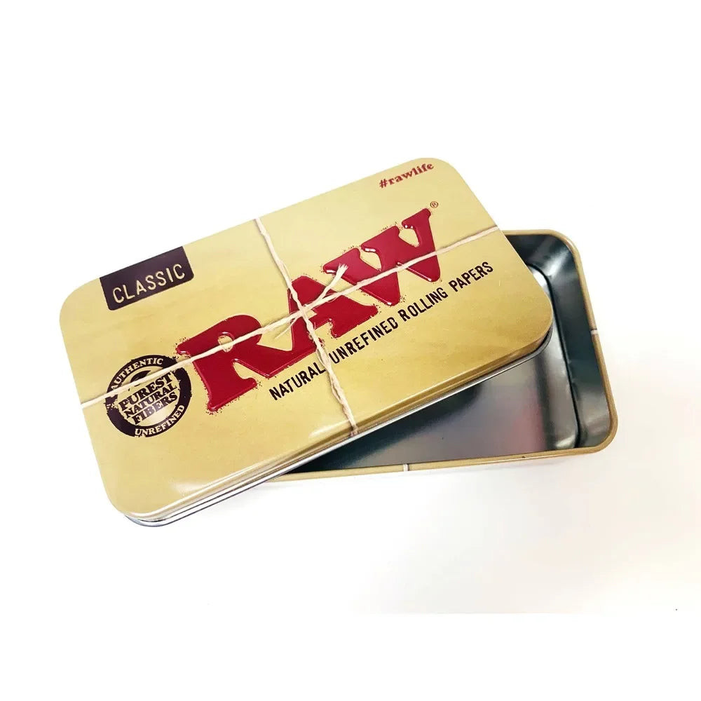 R@W Metal Tin Box on The Go Storage Box Smoking Storage Accessory(CASE ONLY)