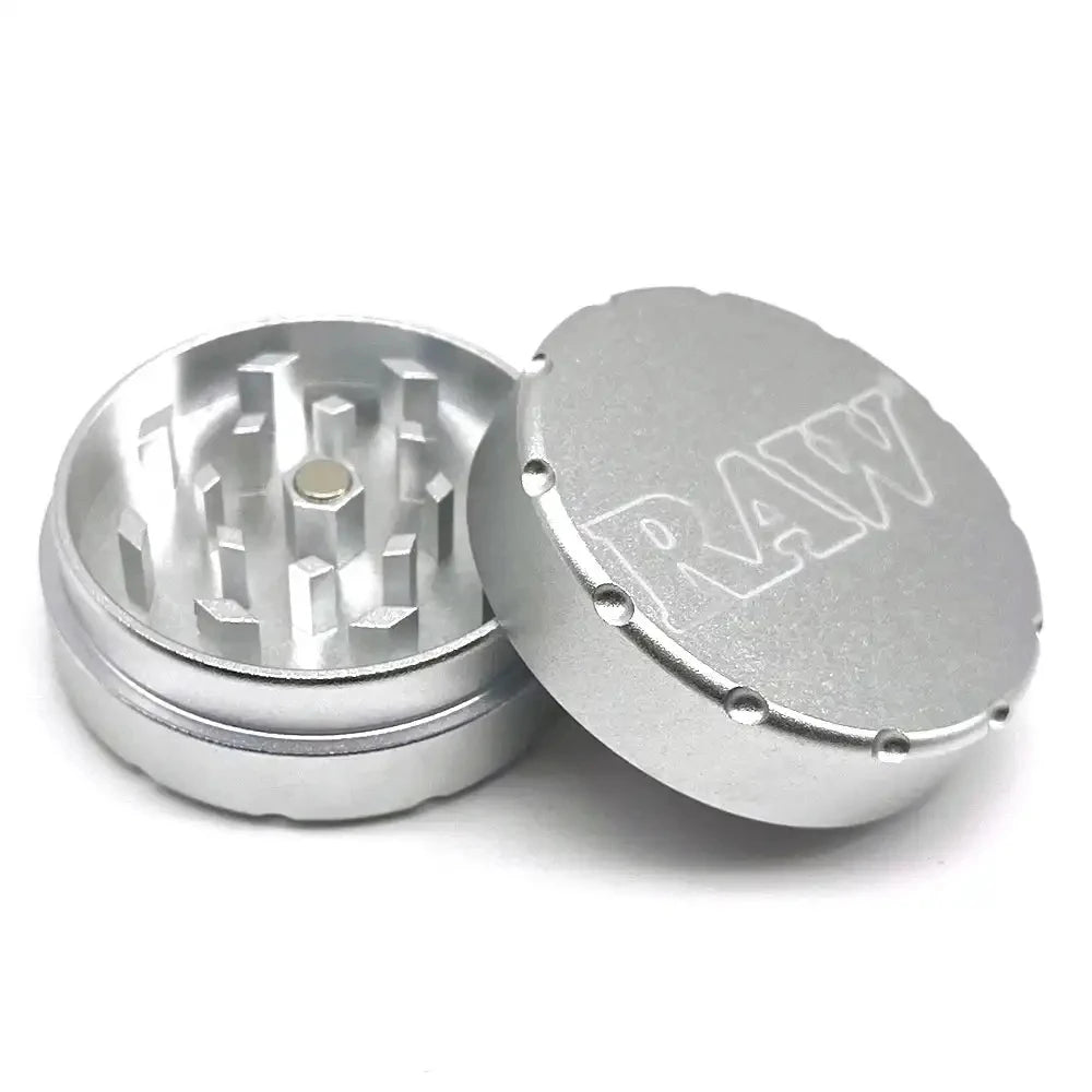2-layer 50mm Herbal Tobacco Grinder Herb Metal Rolling Tray Kit Smoking Set Plastic Roller Maker Storage Tube