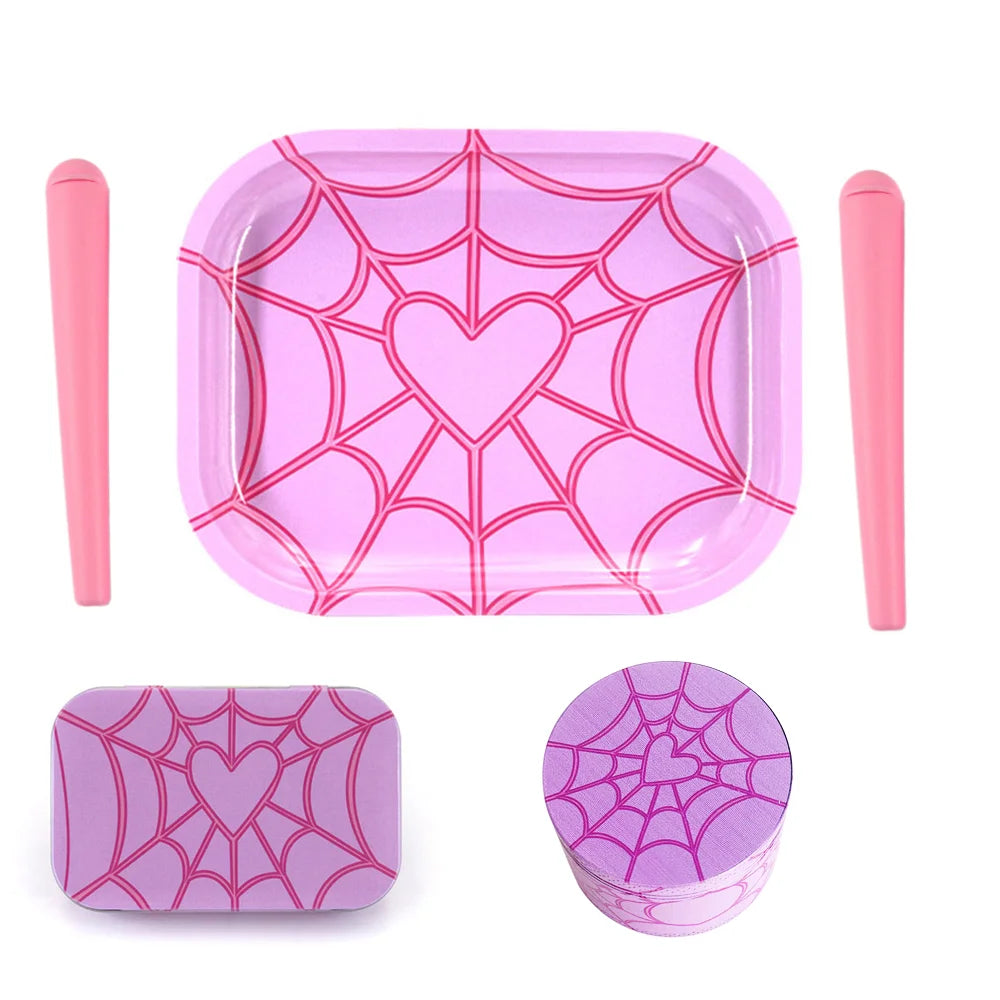 50MM Cobweb Herb Grinder 4-Layer Manual Spice Pepper Mill Mortar Raw Grass Tobacco Grinder Cigarette Tool Smoking Accessorie