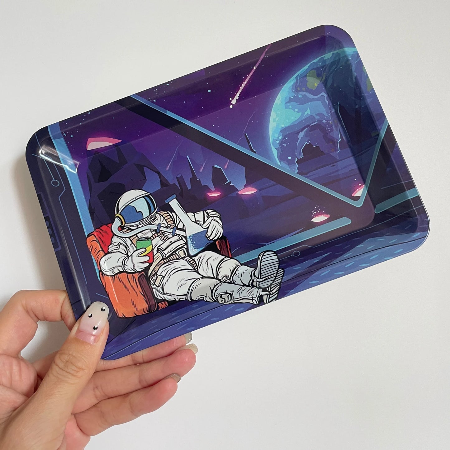 Astronaut Metal Rolling Tray 180*125mm/7*5in