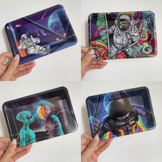Astronaut Metal Rolling Tray 180*125mm/7*5in