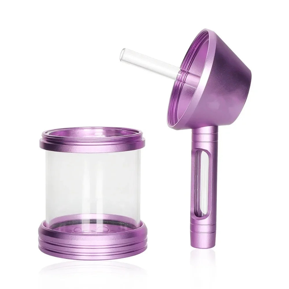 WE PUFF Hookah Pipes Smoking Grass Shisha Set with Glass Tobacco Bowl Portable Aluminum Alloy Кальян Water Pipa Smoke Accessory