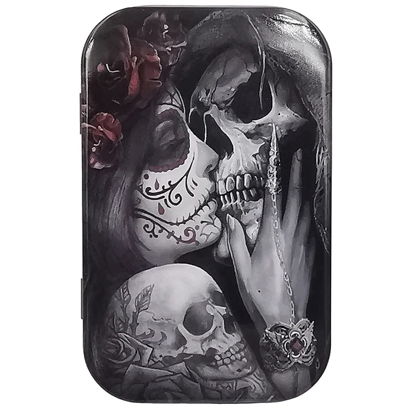 Cigarette Case Box Flip Cap Tobacco Storage Smoke Humidor Rolling Paper Jewelry Candy Coin Key Organizer Tin Flip Gifts Sealed
