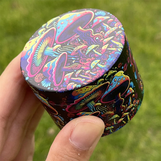 Creative Mushroom Patterned Metal Tobacco Grinder Multipurpose Spice Crusher with Durable Herb Grinder for Kitchen, gift Ideal