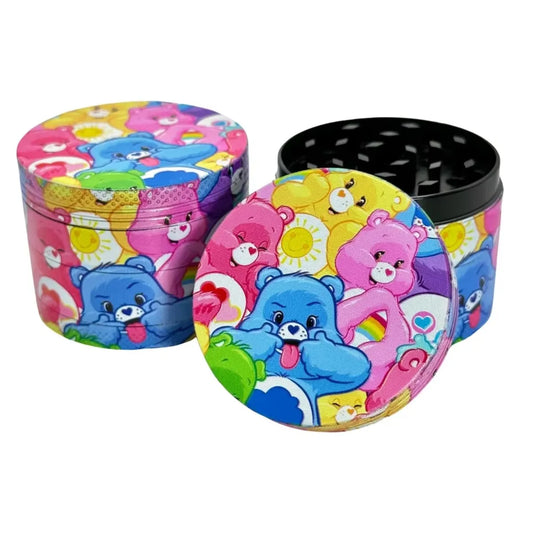 2" Cute Bear Herb Grinder Cute Kawaii Design Girly Gift 4-Piece Design with Pollen Catcher
