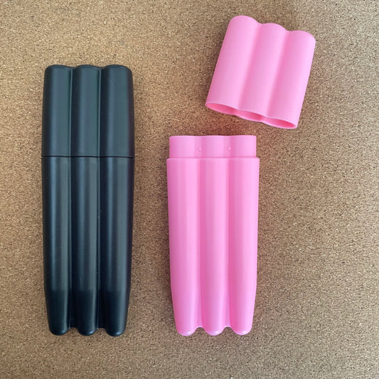 Three Tree Triple Black Case Plastic Storage Easy to Take