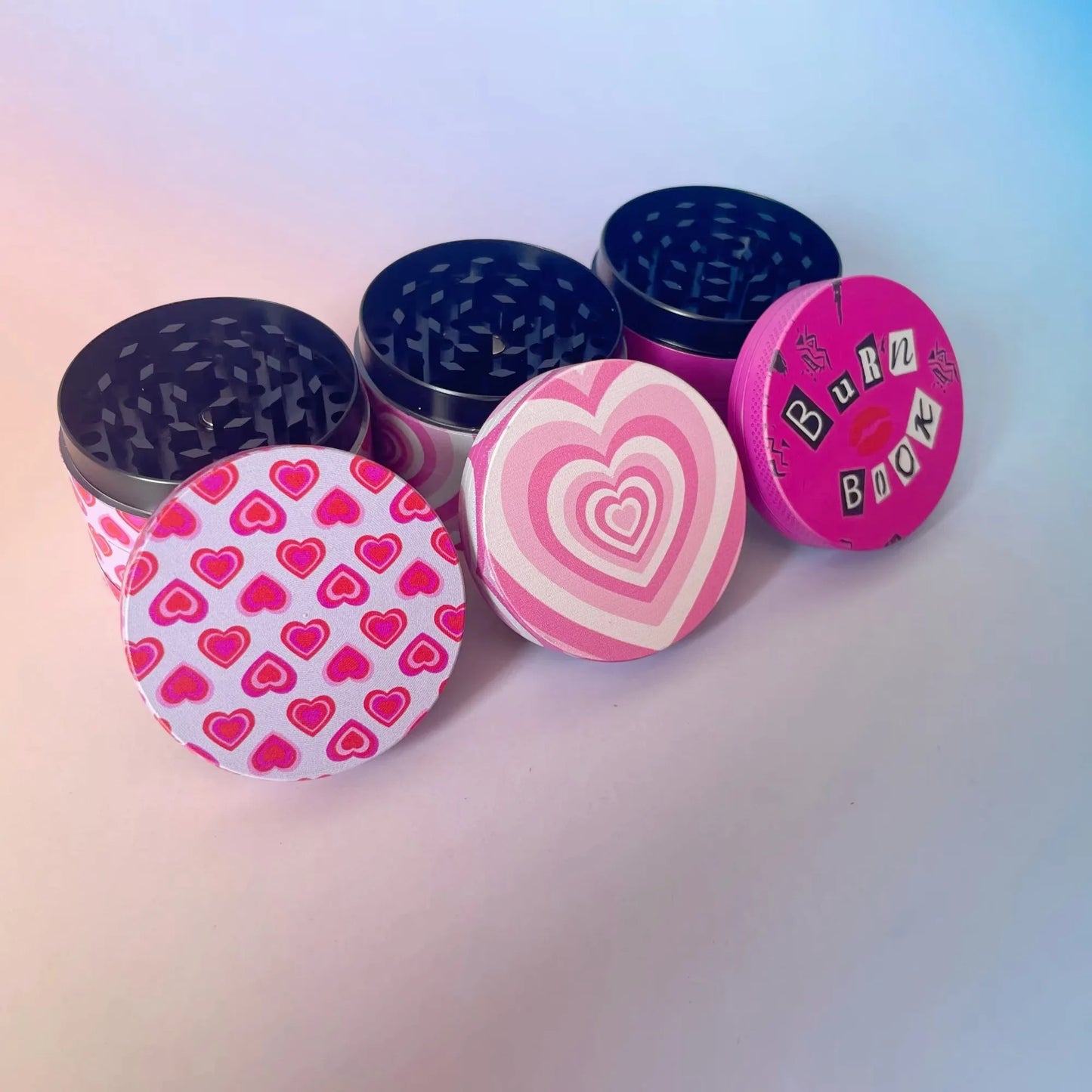 Pink Collection Metal Herb Grinder 2inch/50mm Girl Gifts