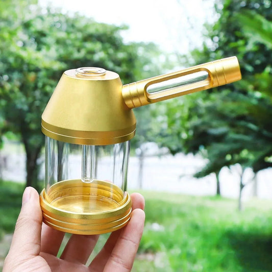 WE PUFF Hookah Pipes Smoking Grass Shisha Set with Glass Tobacco Bowl Portable Aluminum Alloy Кальян Water Pipa Smoke Accessory