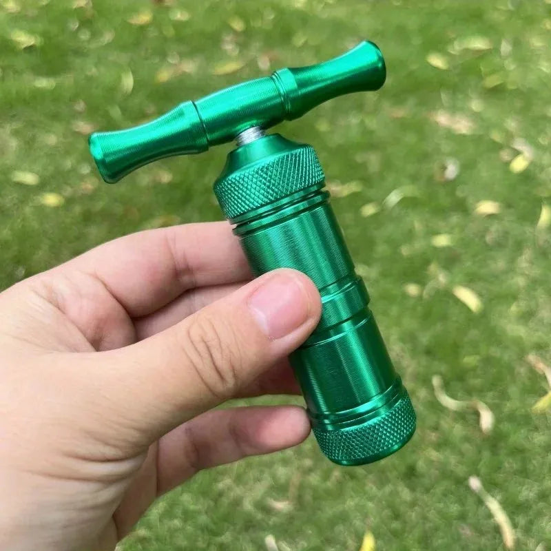 High Quality Aluminum Alloy Press Spice Pepper Mill Smoking Accessories