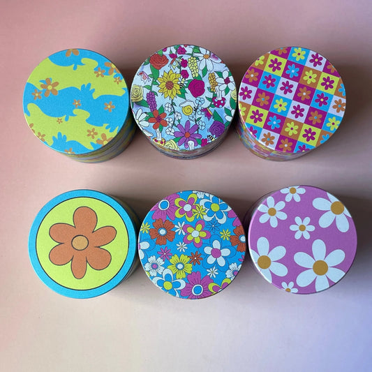 Spring Flowers Metal Herb Grinder 2inch/50mm Girly Gifts
