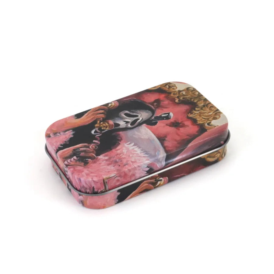 Tobacco Storage Box Humidor Rolling Paper Box Metal Cigarette Tinplate Case Jewelry Candy Coin Key Organizer Flip Gifts Sealed