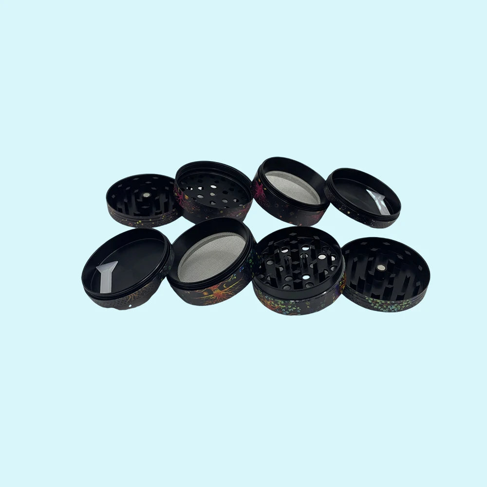 18cmx14cm Herb Tobacco Rolling Tray Set Storage Tube Ash Tray 50mm Metal Herbal Grinder Kit Smoking Accessories