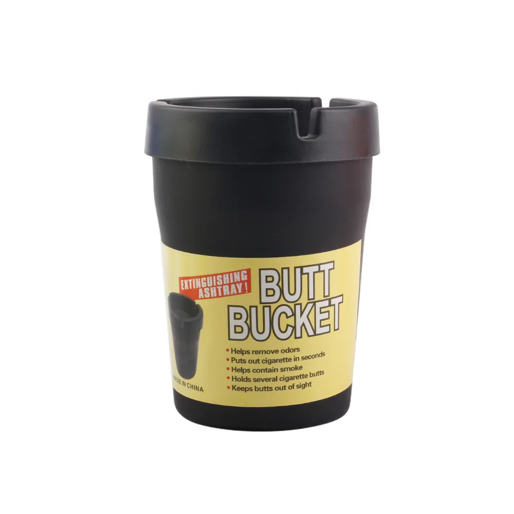 JUSES' S Fashion Car Ashtray Fireproof Material Easy Clean Ash Tray Fit Most Auto Cup Holder Truck Office Home Accessories