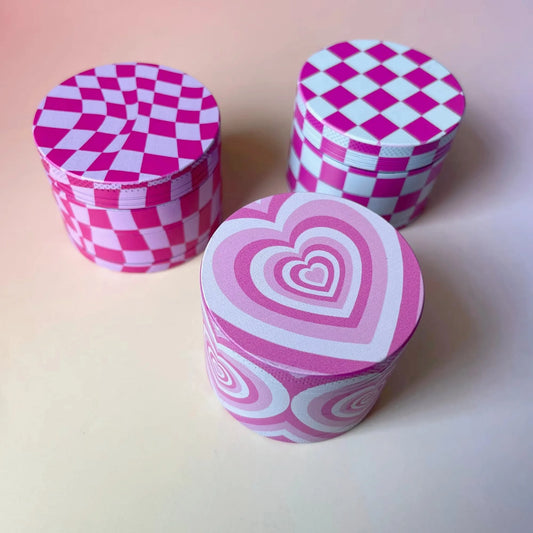 Pink Collection Metal Herb Grinder 2inch/50mm Girl Gifts