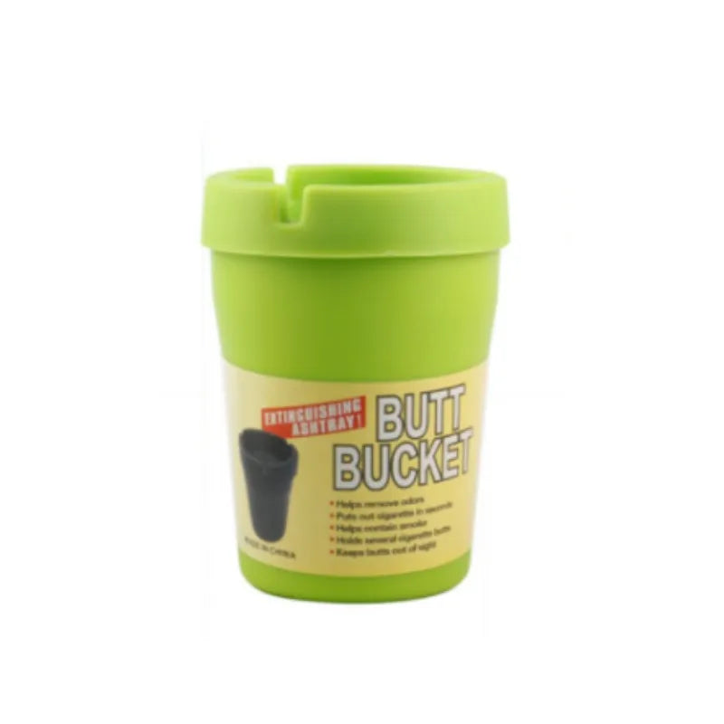 JUSES' S Fashion Car Ashtray Fireproof Material Easy Clean Ash Tray Fit Most Auto Cup Holder Truck Office Home Accessories